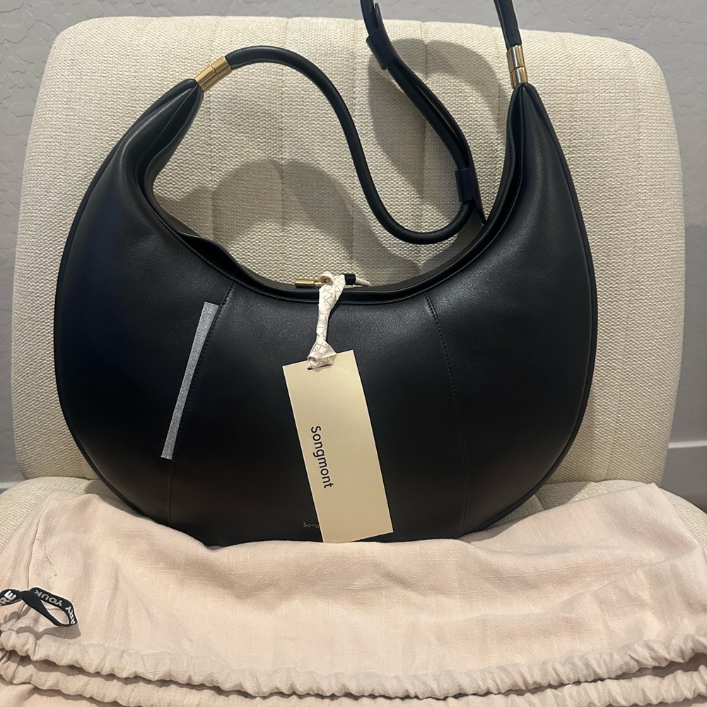 Songmont Black Leather Women's Bag